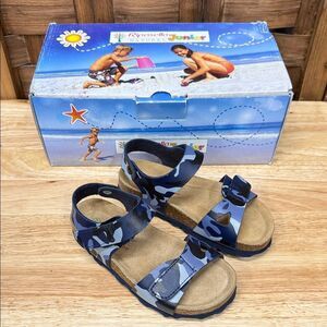 Blue Camo Kids Sandals